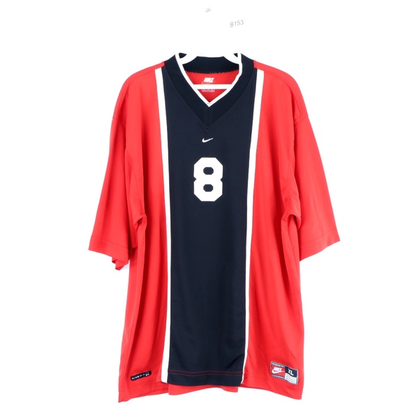 nike red soccer jersey